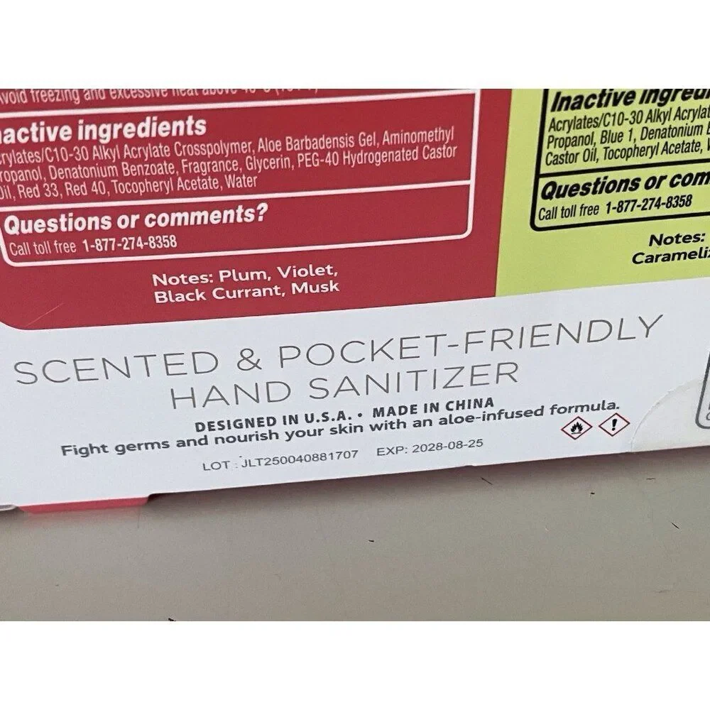 3 Pk 1.35 Fl Oz Smart Care Scented Hand Sanitizer Spray Cherry Guava‎ Raspberry